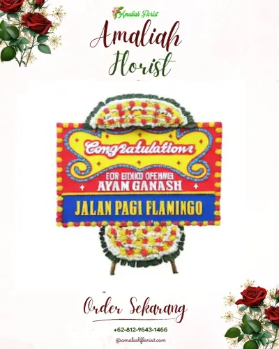 Bunga Papan Congratulation di Rumah Duka Dan Krematorium Sentosa